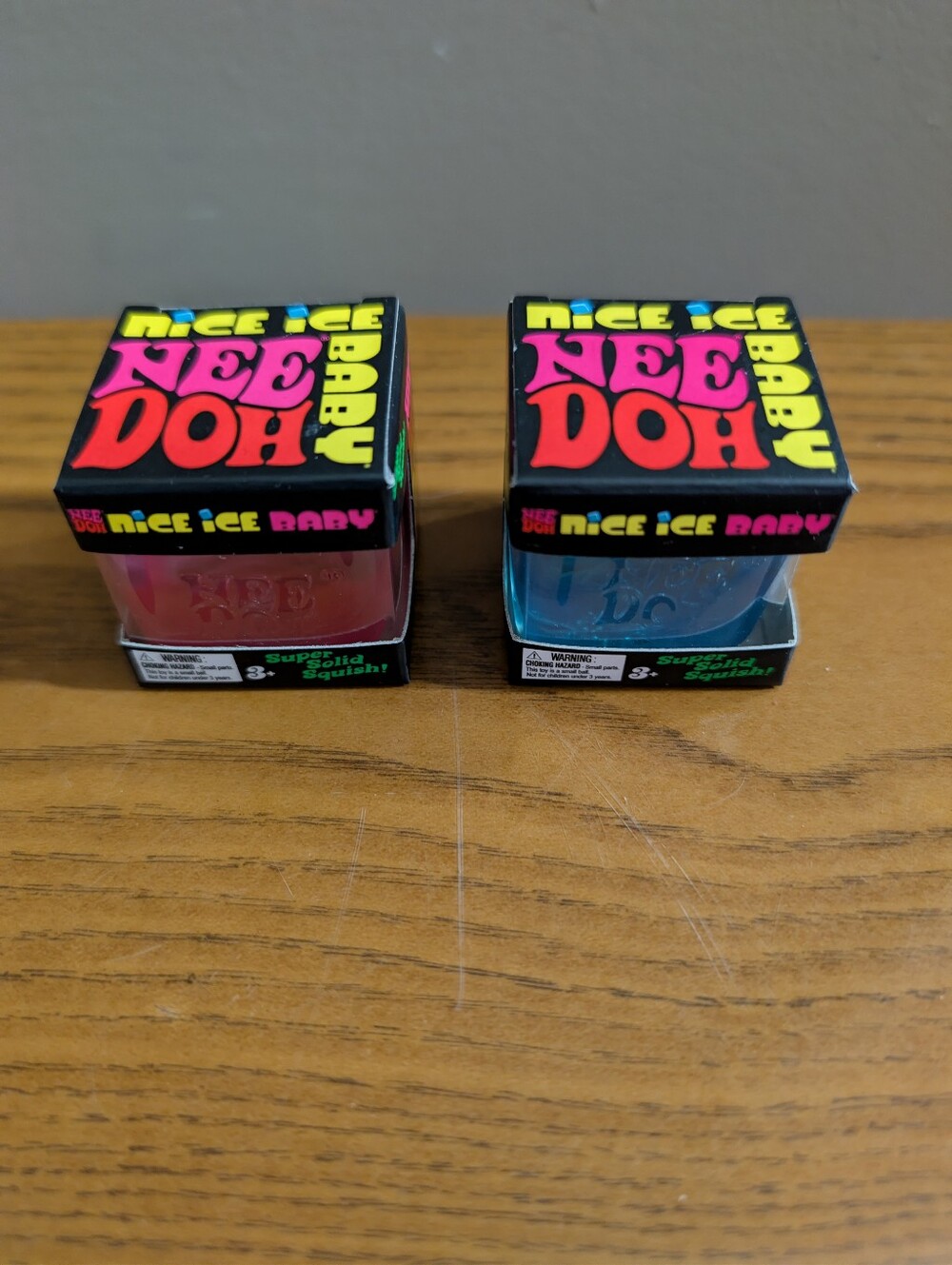 4 Needohs Nice Ice Baby(Pink,Blue)Nee DohRipples(Pink) Swirl Nee Doh Groovy Glob